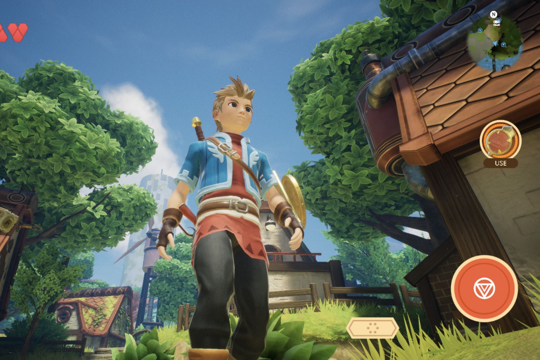 The main protagonist sets out on his adventure in Oceanhorn 2 on iOS.