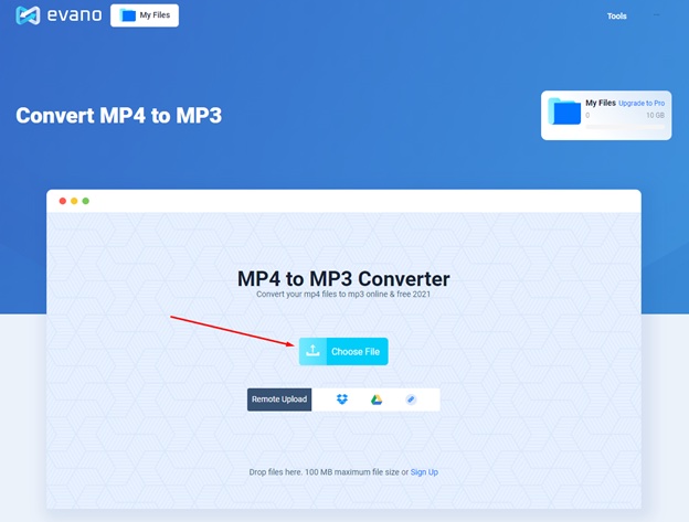 Convert  to MP3 using free software or online converters