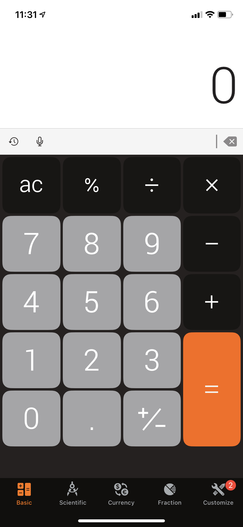 Calculator application deals