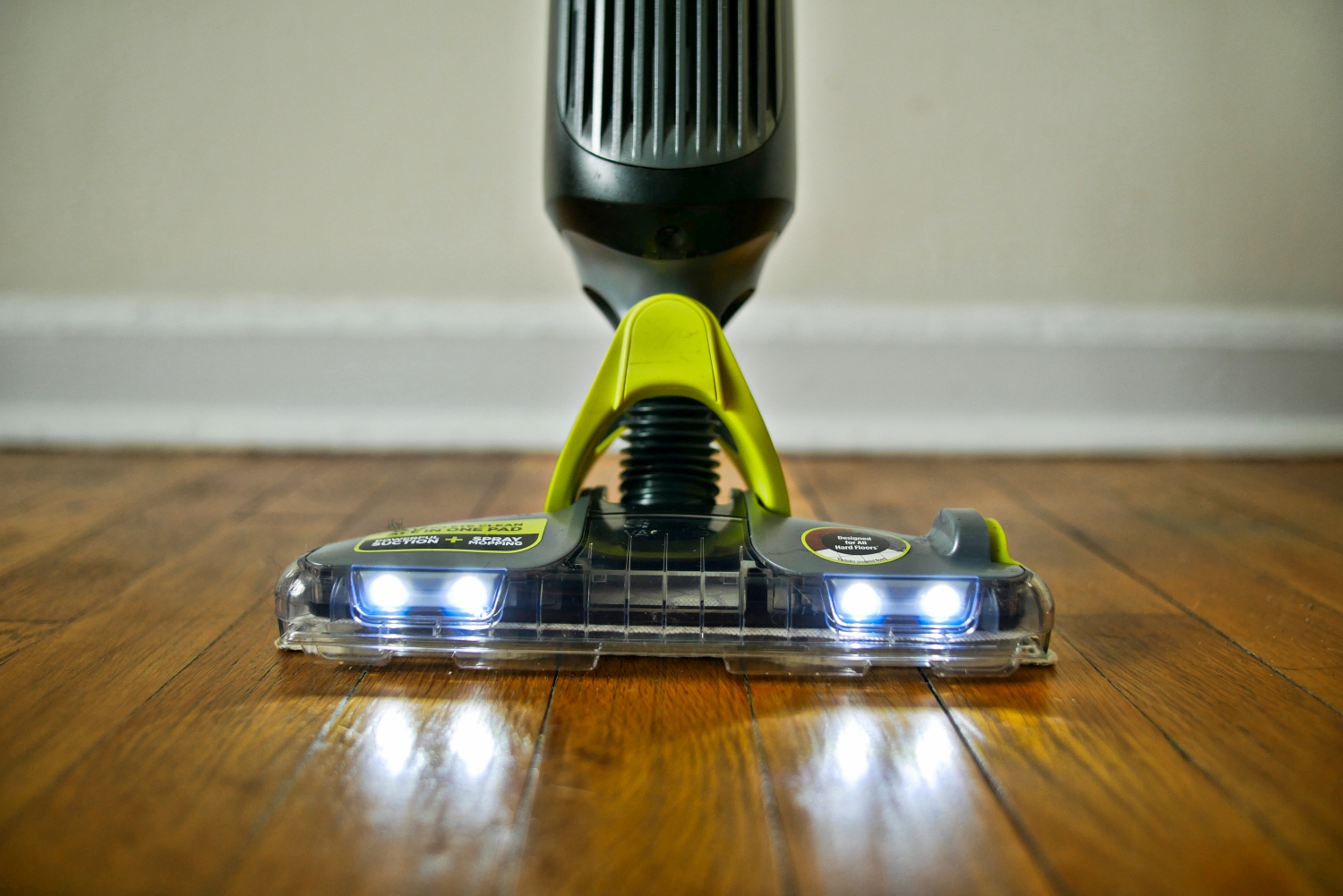 Shark cleaner for hardwood shop floors