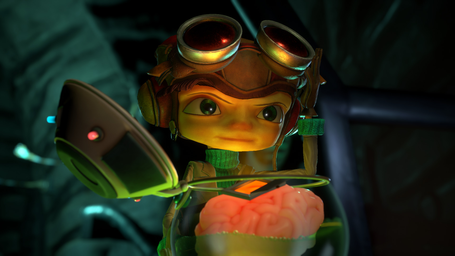 Раз возле мозга в Psychonauts 2.