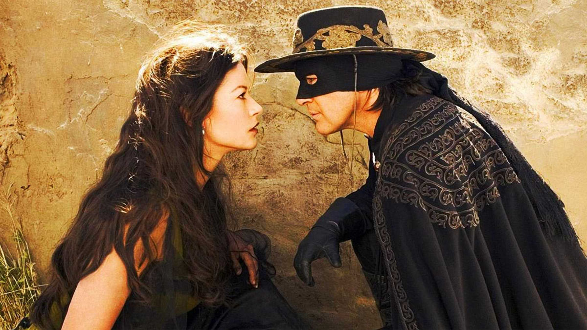 Catherine Zeta-Jones et Antonio Banderas dans Le Masque de Zorro.