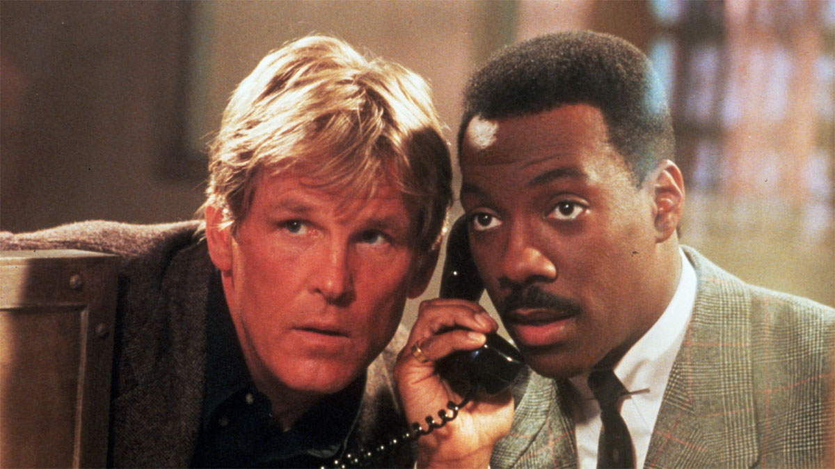 Nick Nolte e Eddie Murphy em 48 horas.