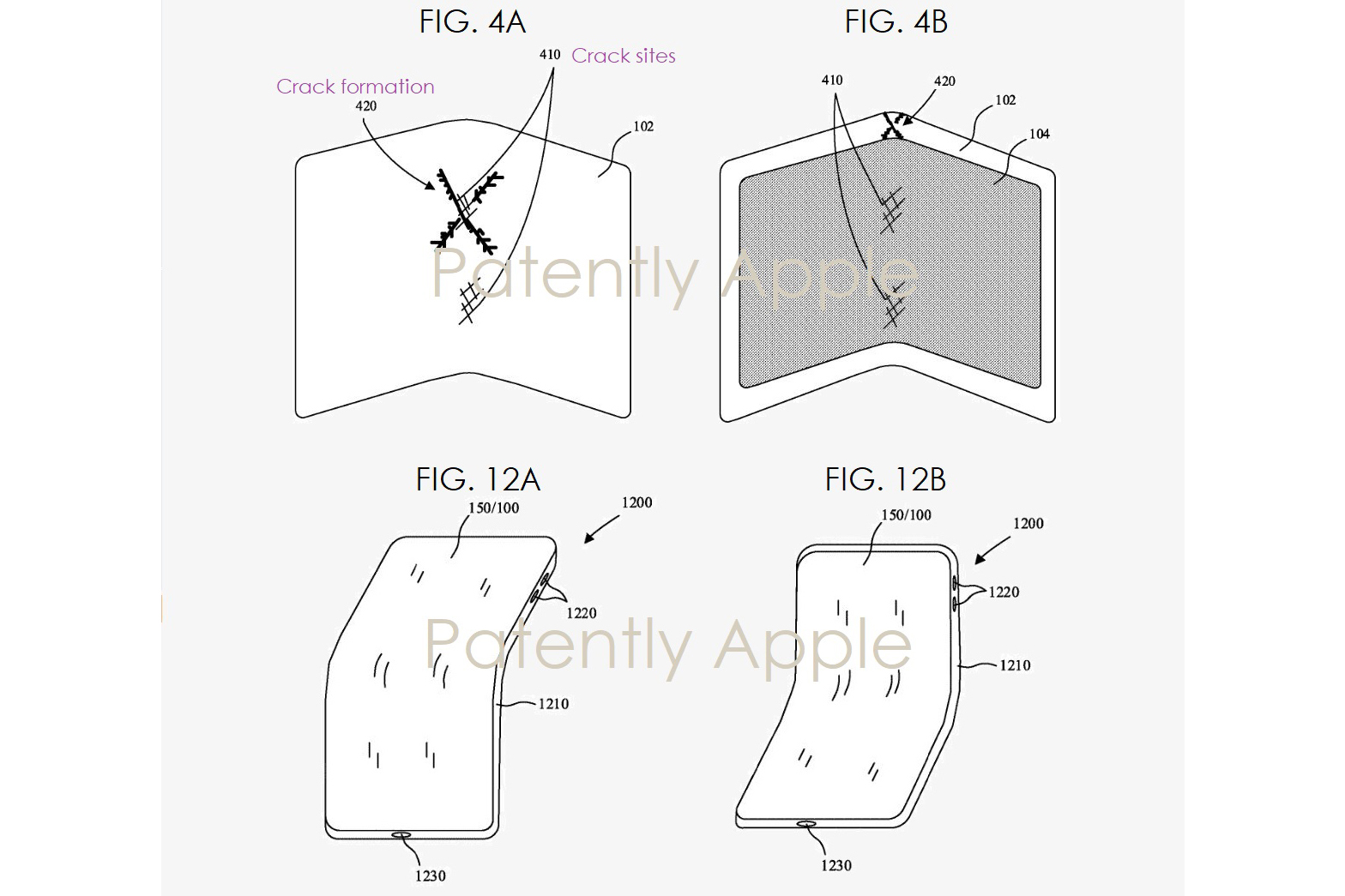 Prototype d'iPhone pliable.