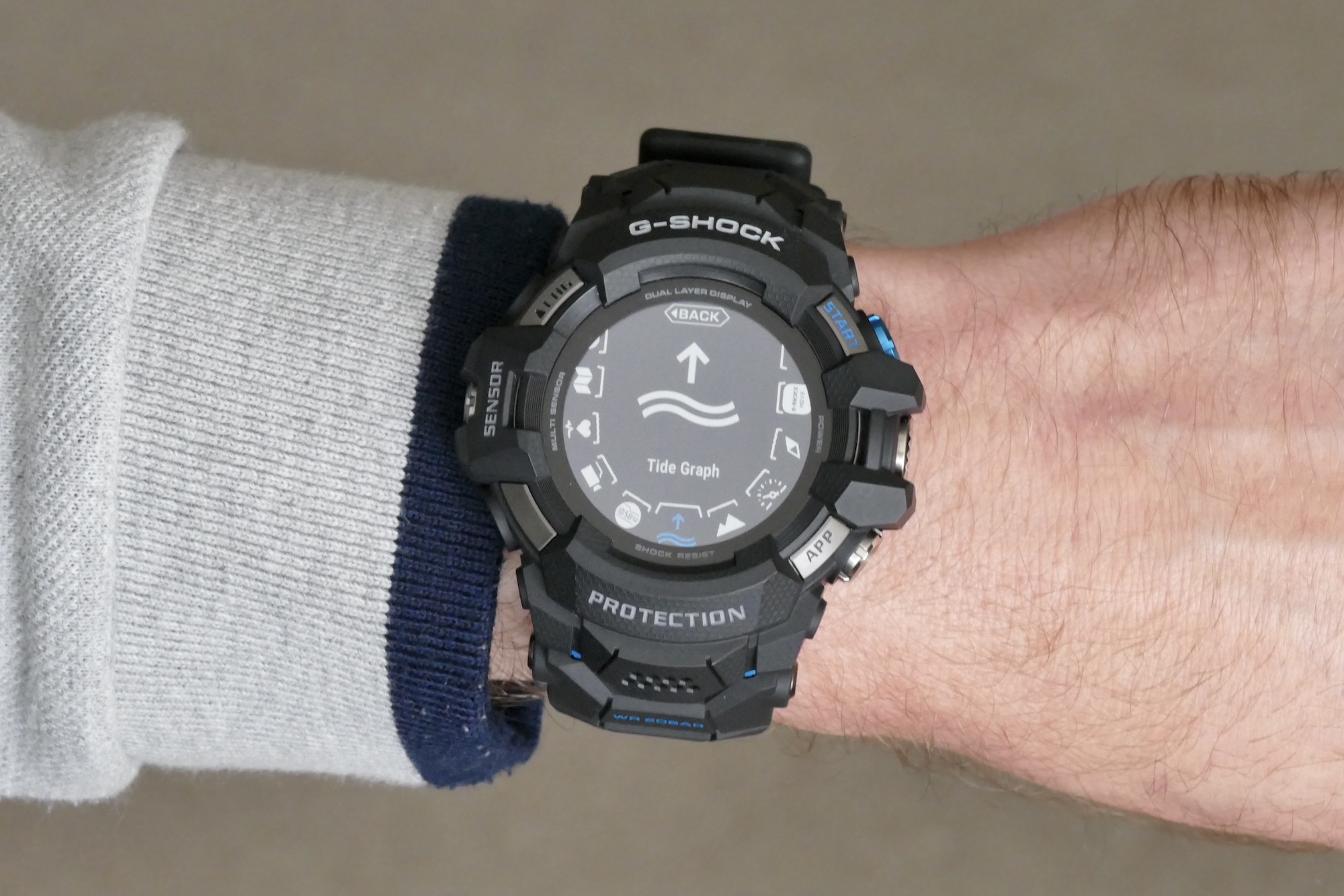 casio g shock gsw h1000 smartwatch review tide wrist