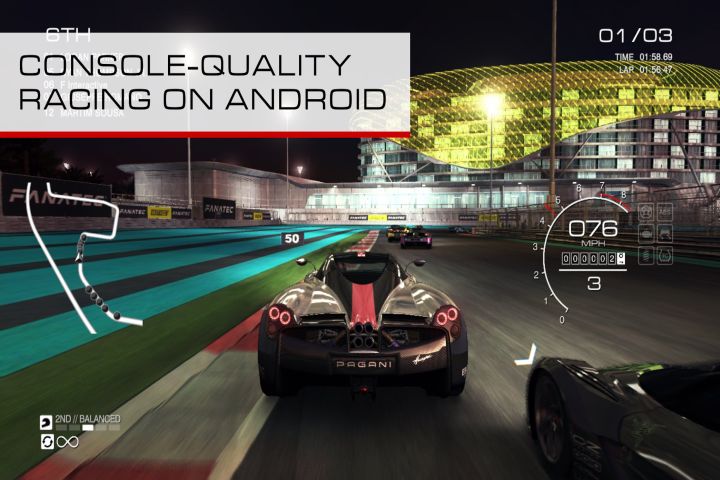 Grid Autosport game on Android.
