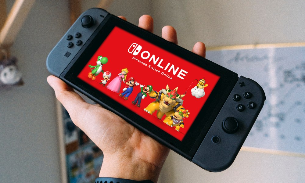 A Nintendo Switch connected to the internet.