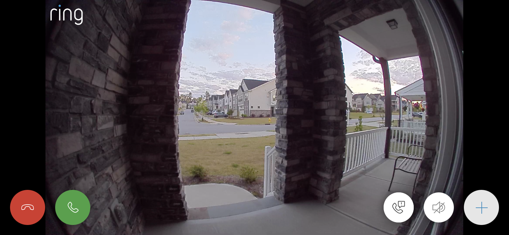 ring doorbell camera view