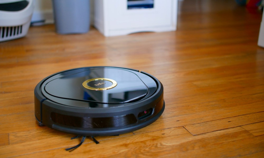 Trifo Lucy Robot Vacuum on hard wood