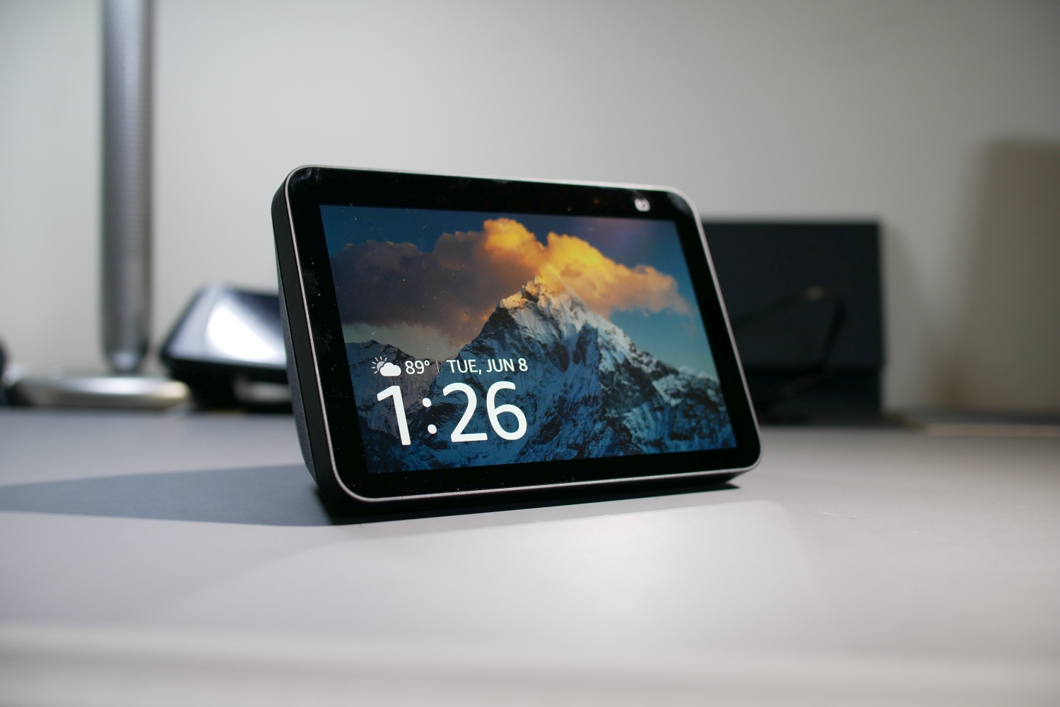  All-new Echo Show 5 (3rd Gen, 2023 release), Smart display  with deeper bass and clearer sound, International Version with US Power  Adaptor