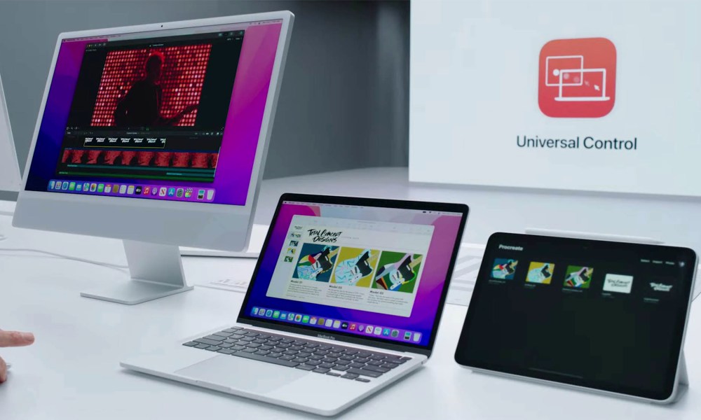 Universal Control on MacOS Monterey at Apple's WWDC event