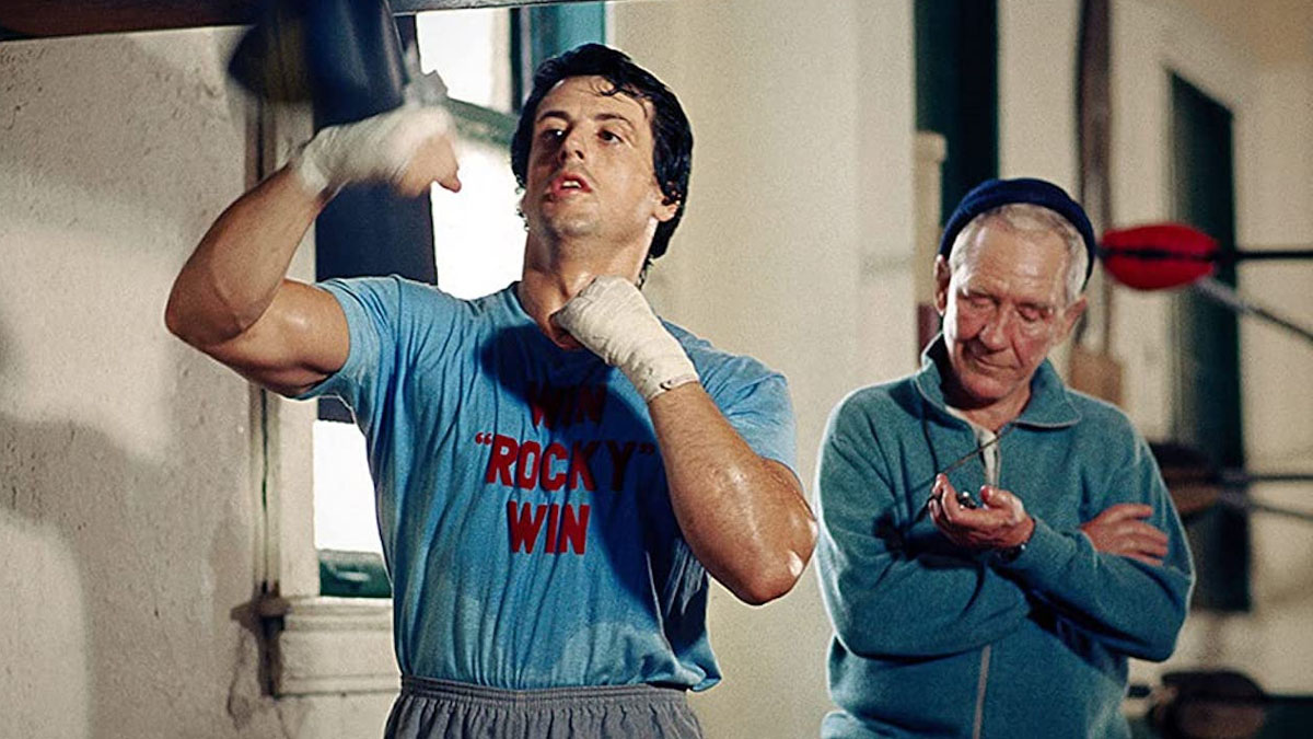 Sylvester Stallone in Rocky.