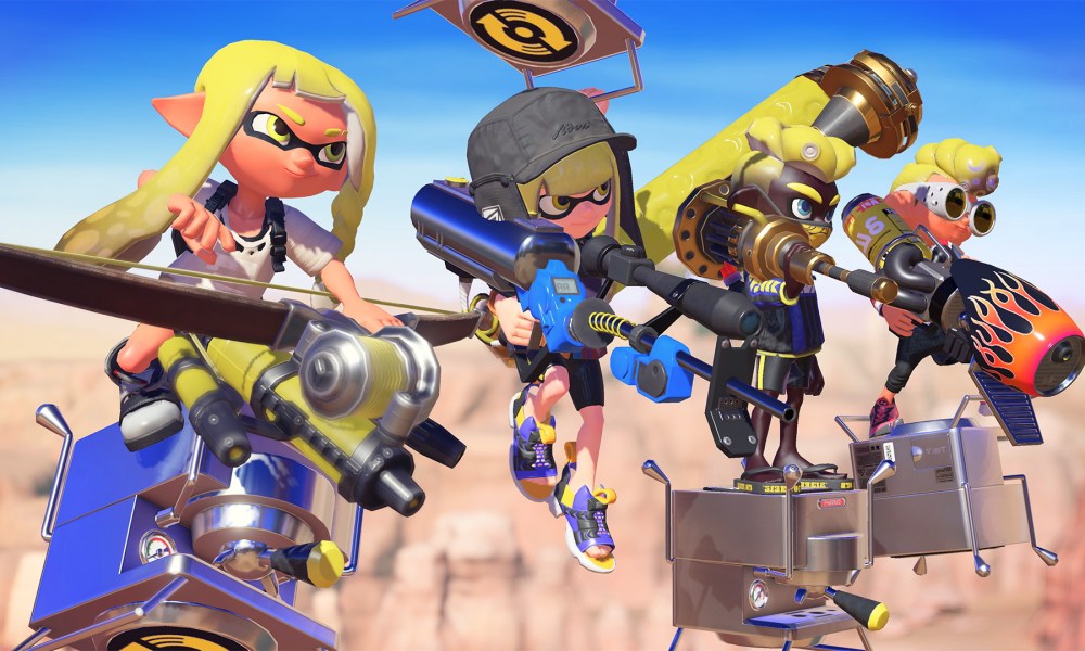 A team of Inklings in the air.