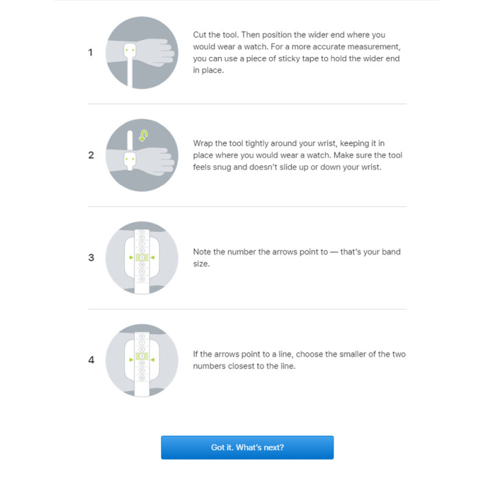 How to measure a online wrist for a watch