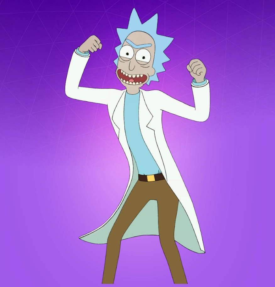 Rick Sanchez from Fortnite.