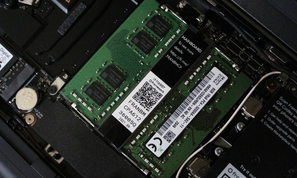 Expandable RAM as seen on the Framework Laptop.