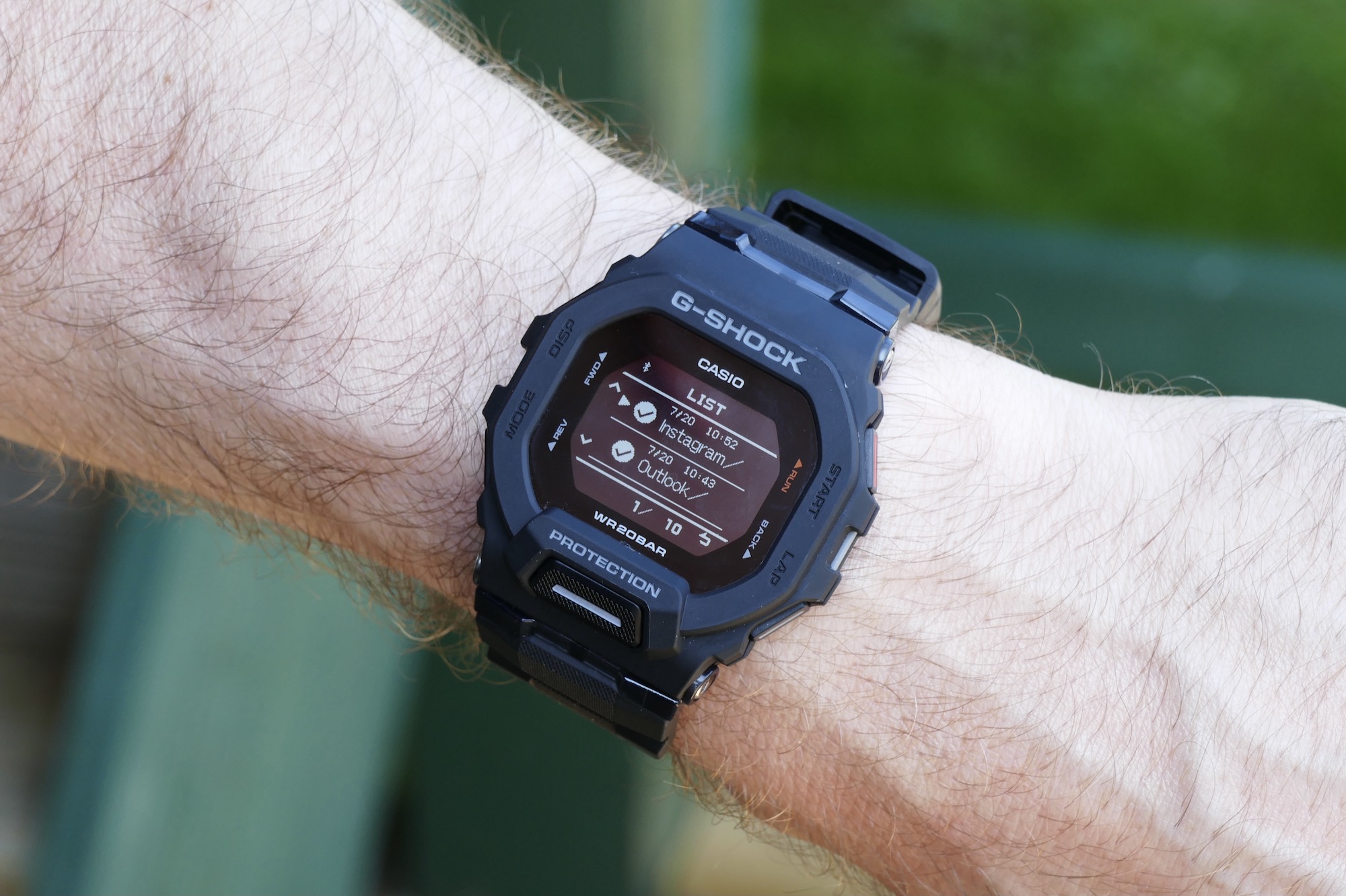 Activity screen on the Casio G-Shock GBD-200.