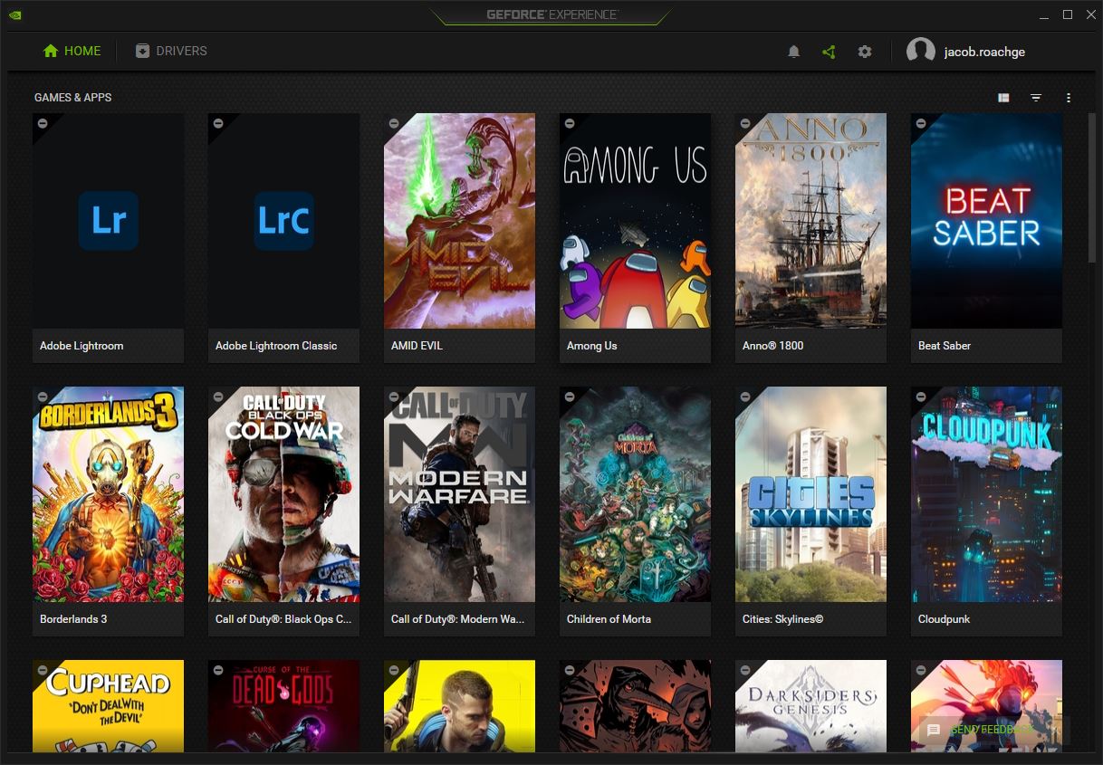 Instalar nvidia geforce online experience