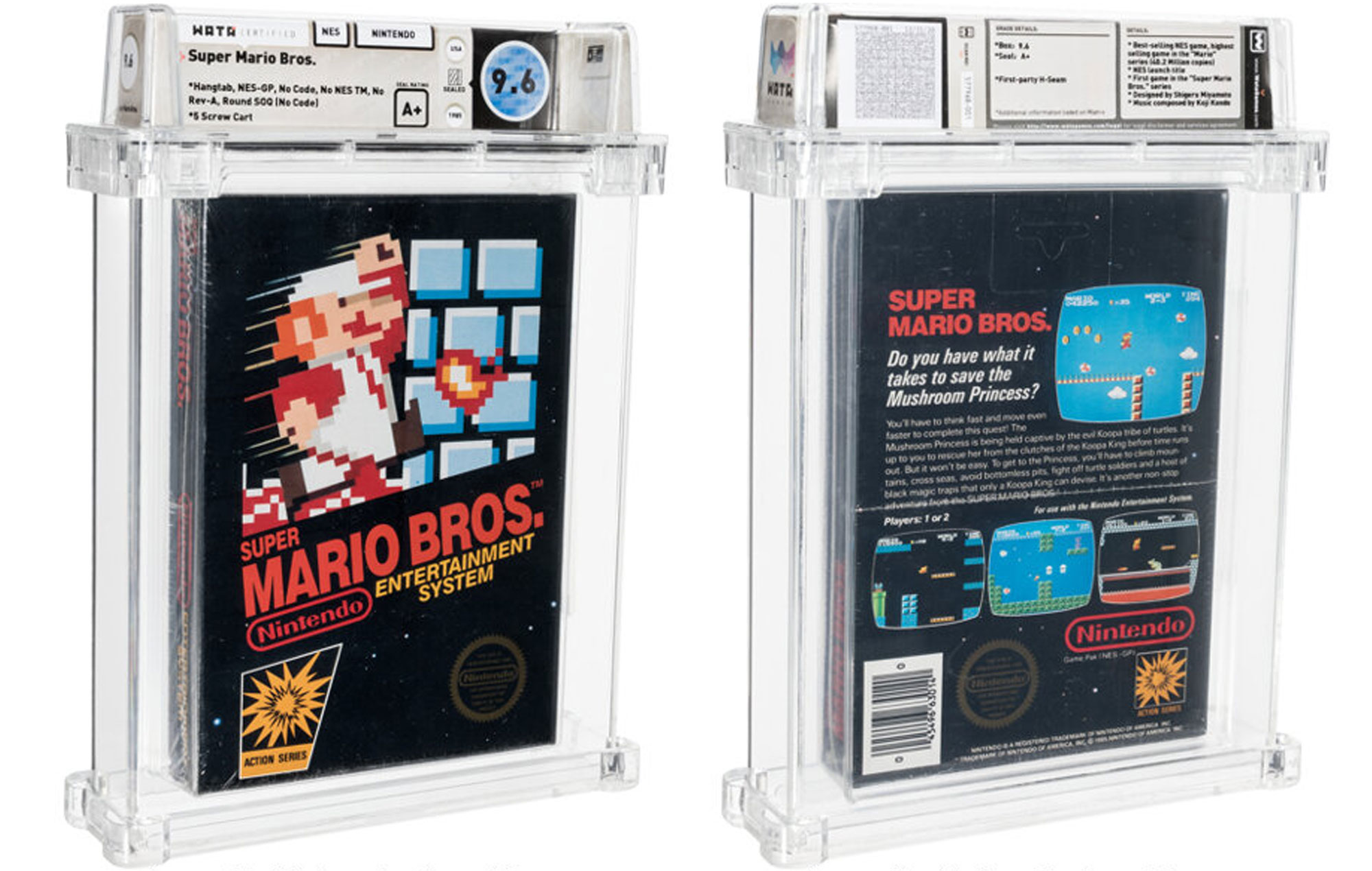 A Super Mario Bros. game sells for $2 million, another record for