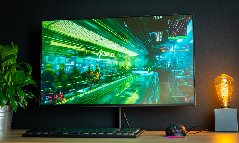 Eve Spectrum 4K Gaming Monitor Cyberpunk