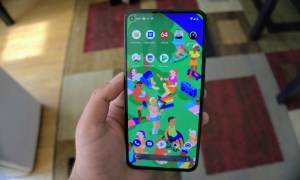 Google Pixel 5a showing apps.