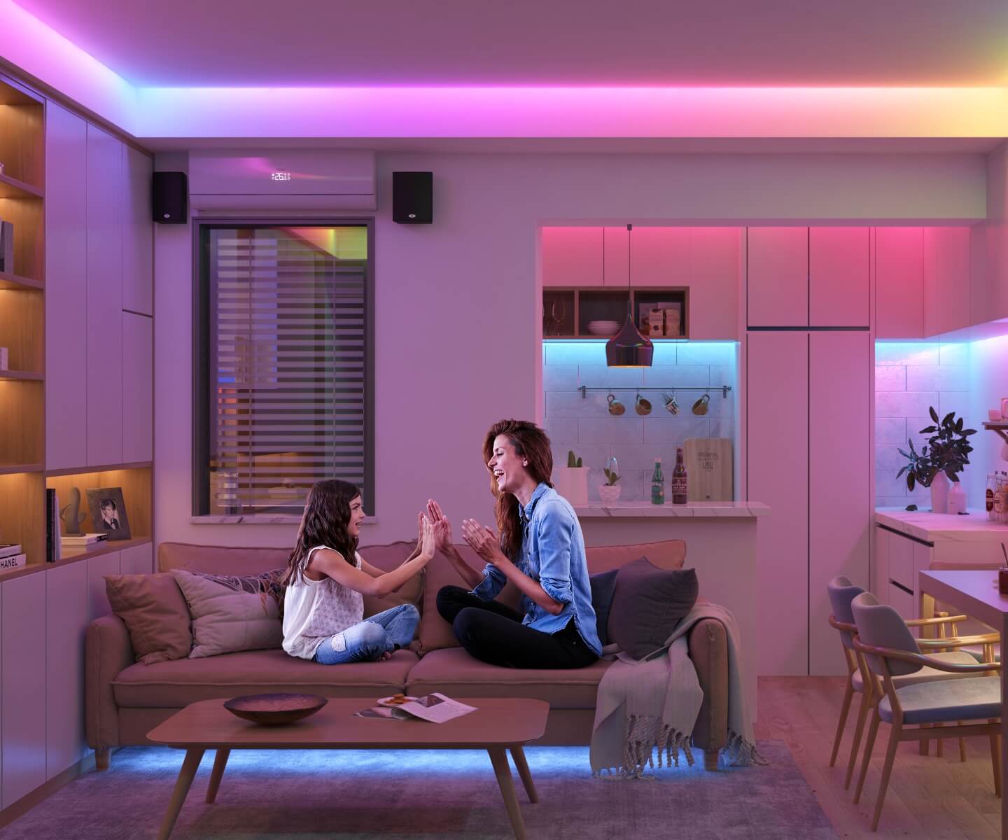 Govee Smart WiFi LED Lights 10m, RGB Strip Lights for Bedroom, TV, Kitchen,  App Control