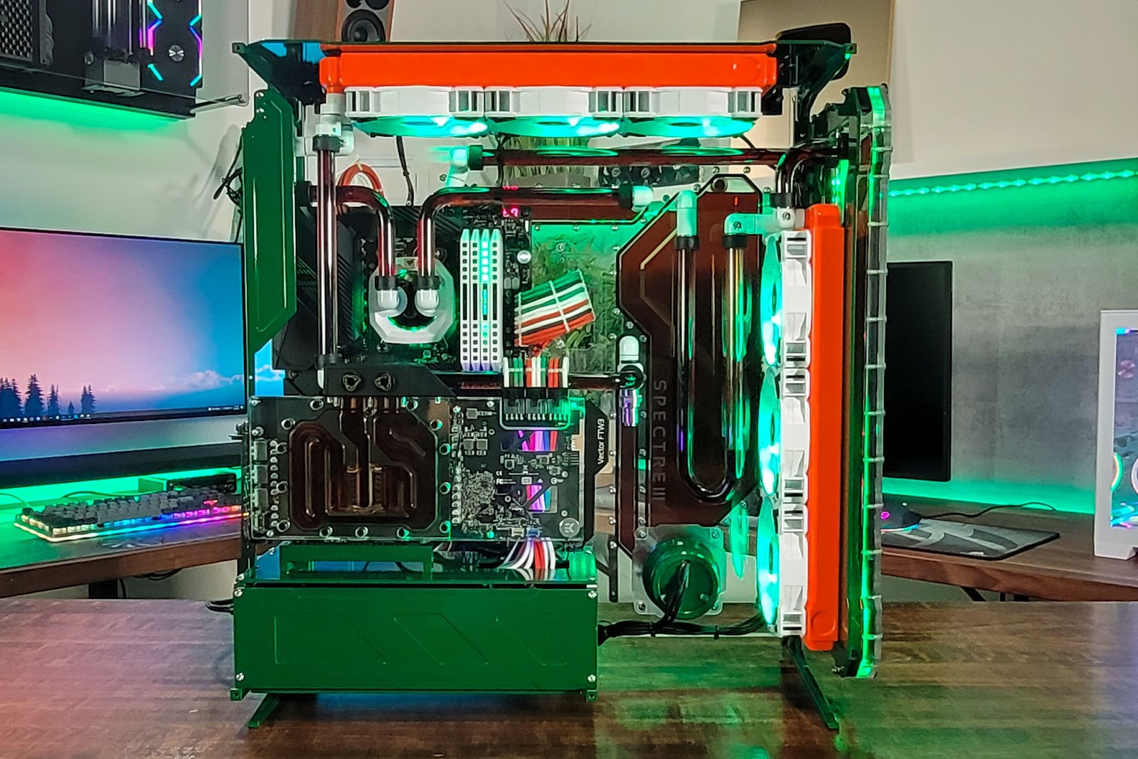 green custom pc