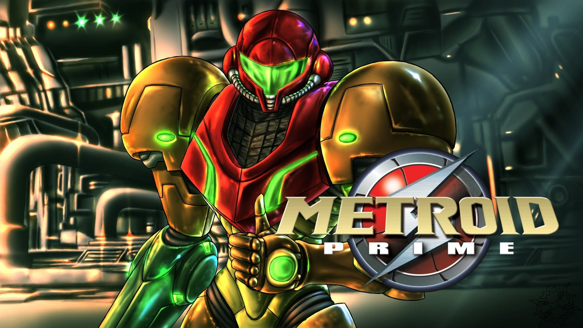 Samus en couverture de Metroid Prime.