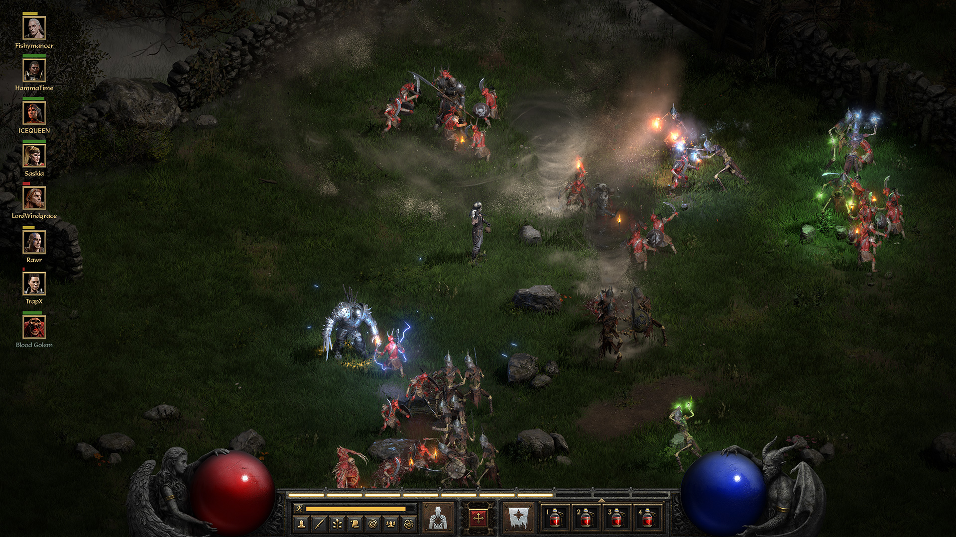 Screenshot of seamless modded multiplayer gameplay