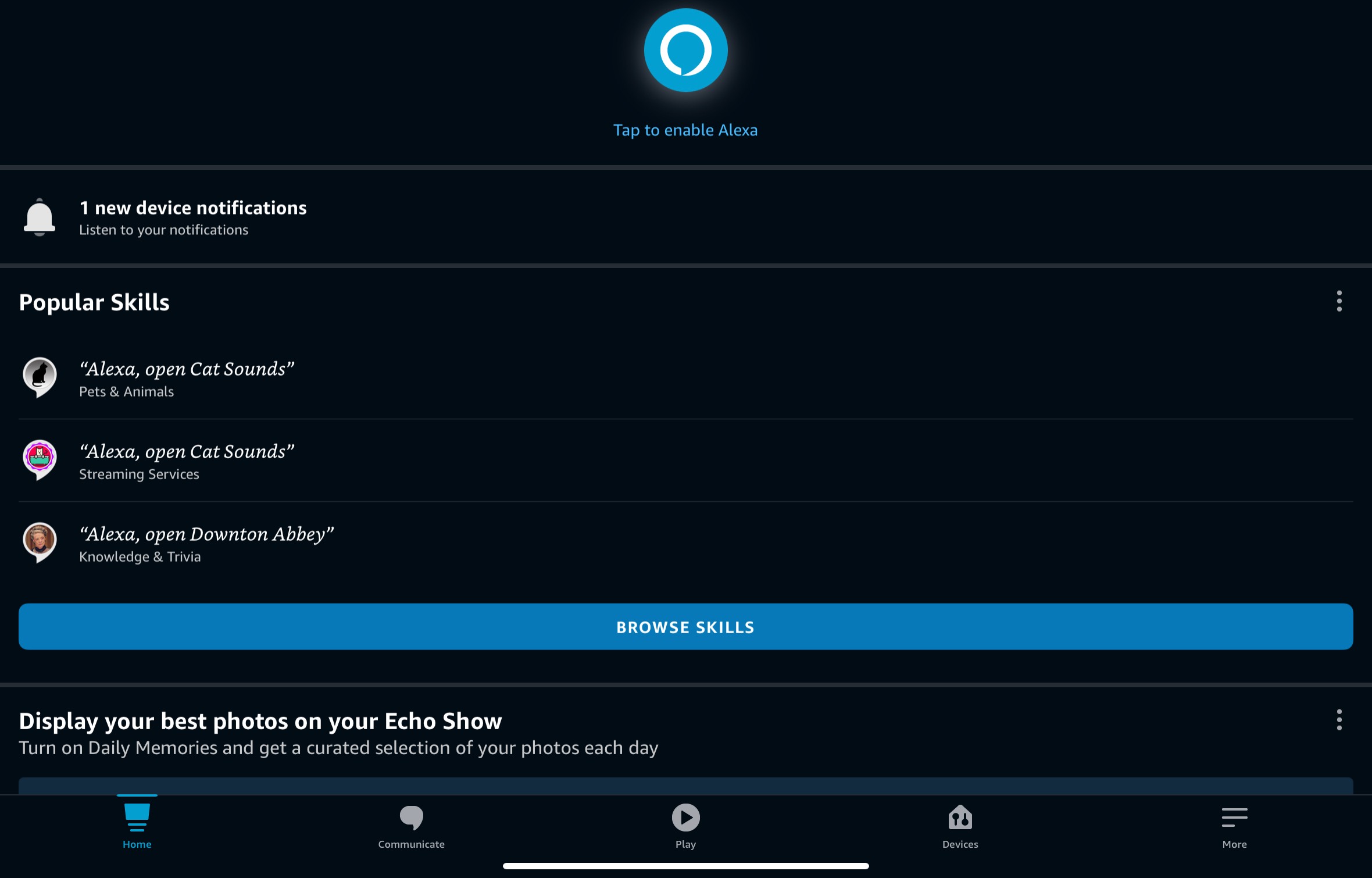 alexa notification sounds