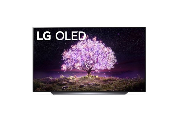 LG 55-inch C1 4K TV on a white background.