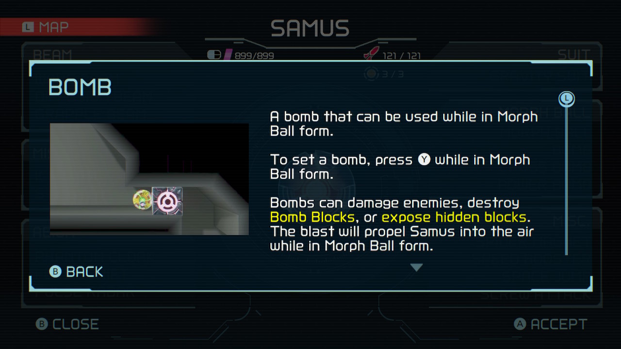 Bomb from Metroid Dread.