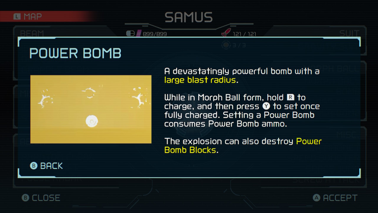 Power Bomb from Metroid Dread.