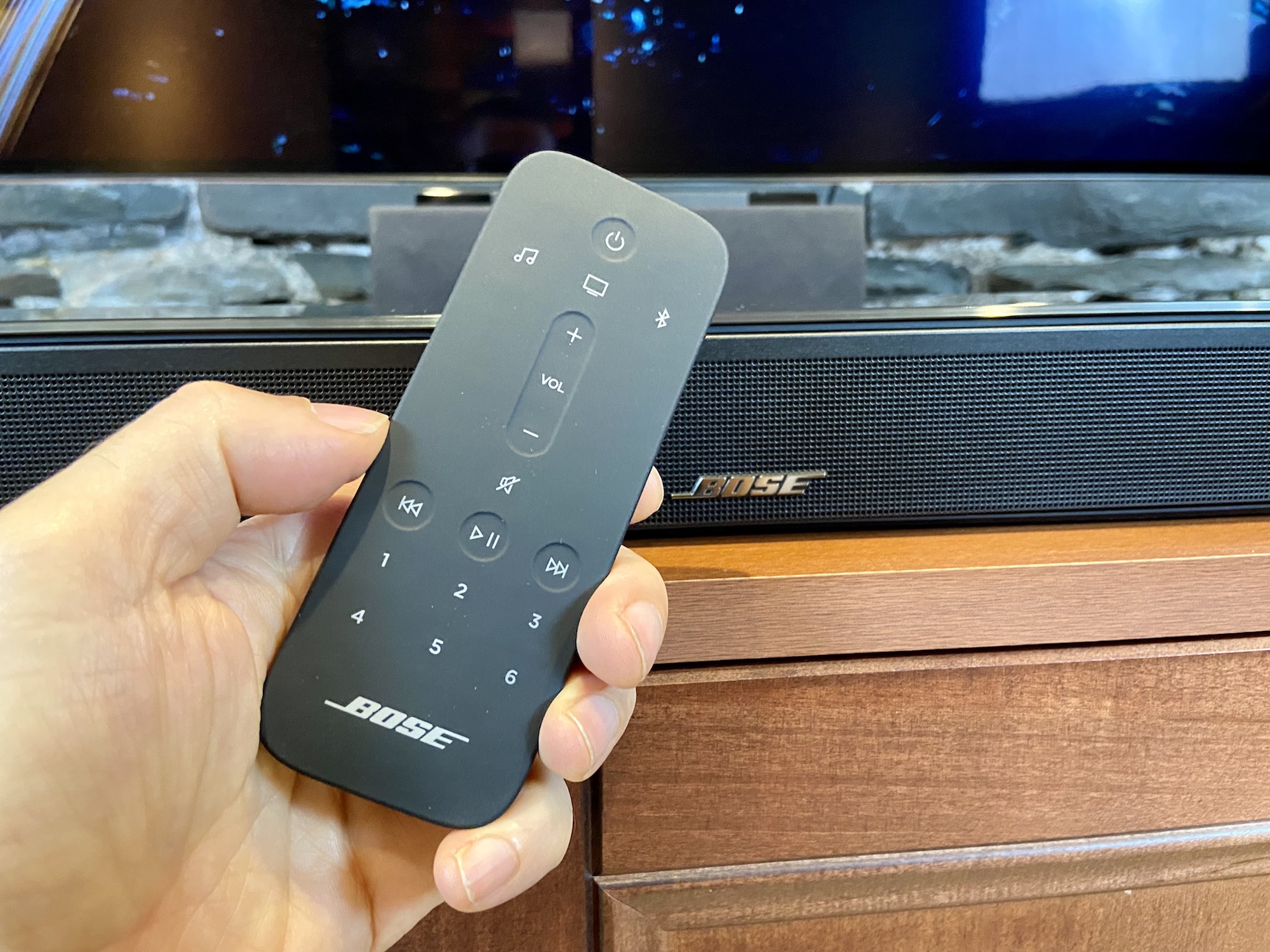 Bose best sale soundbar remote