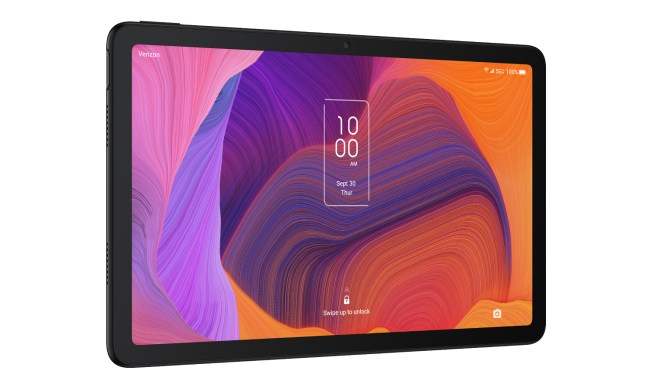 Image of Tab Pro 5G Tablet front lock screen.