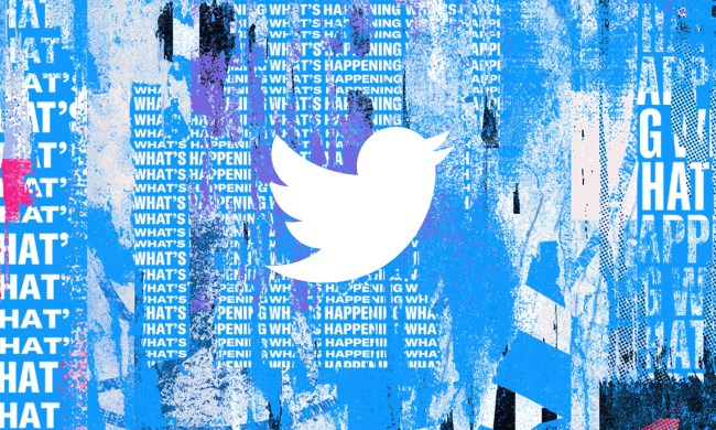 A Twitter logo graphic.