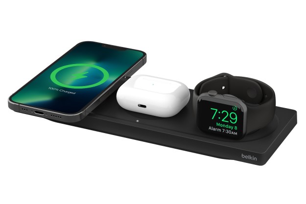 LAX Wireless Charging Stand - 3 in 1 Wireless Charger Fast Charging Do