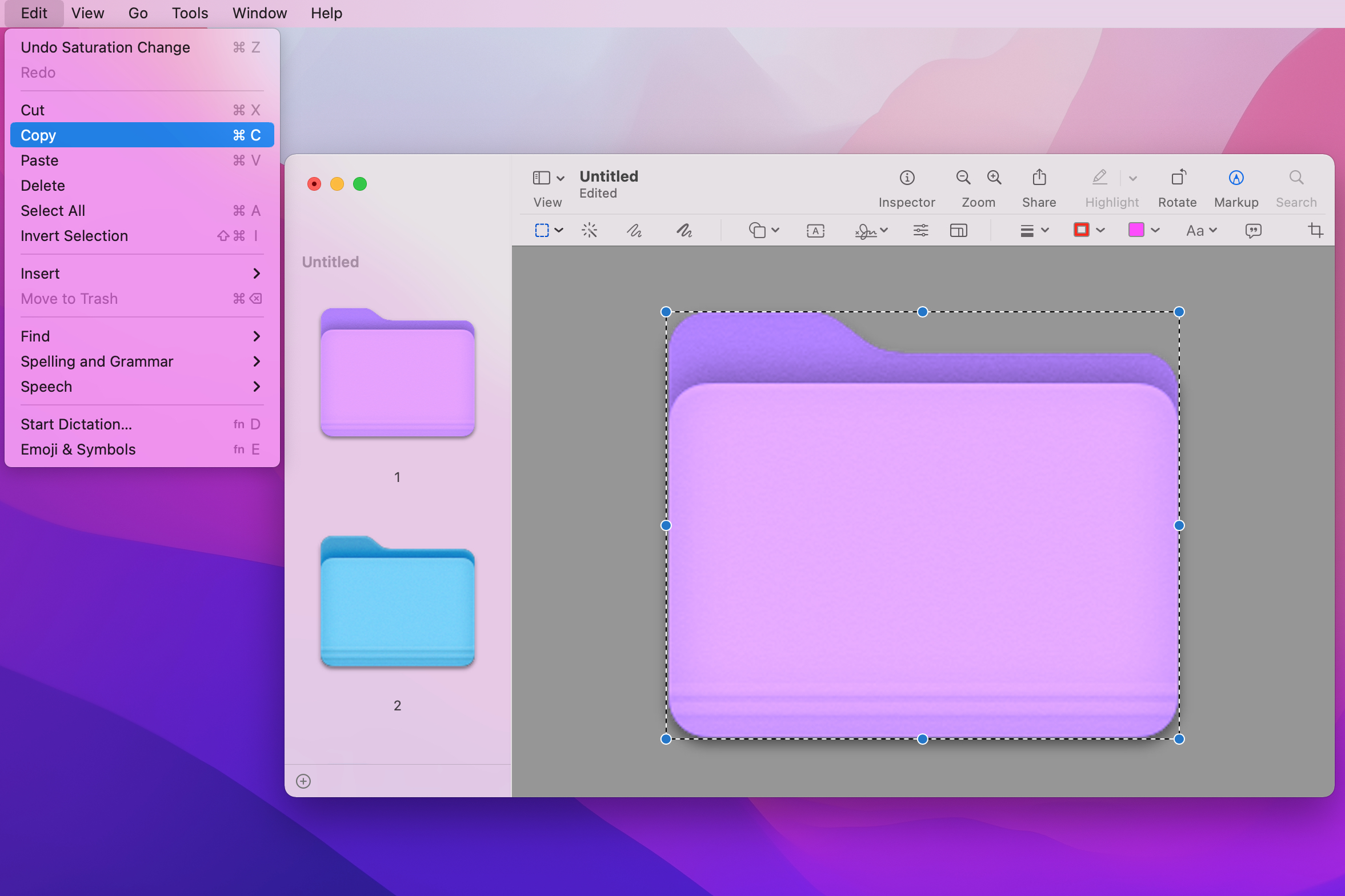 change folder icon color mac