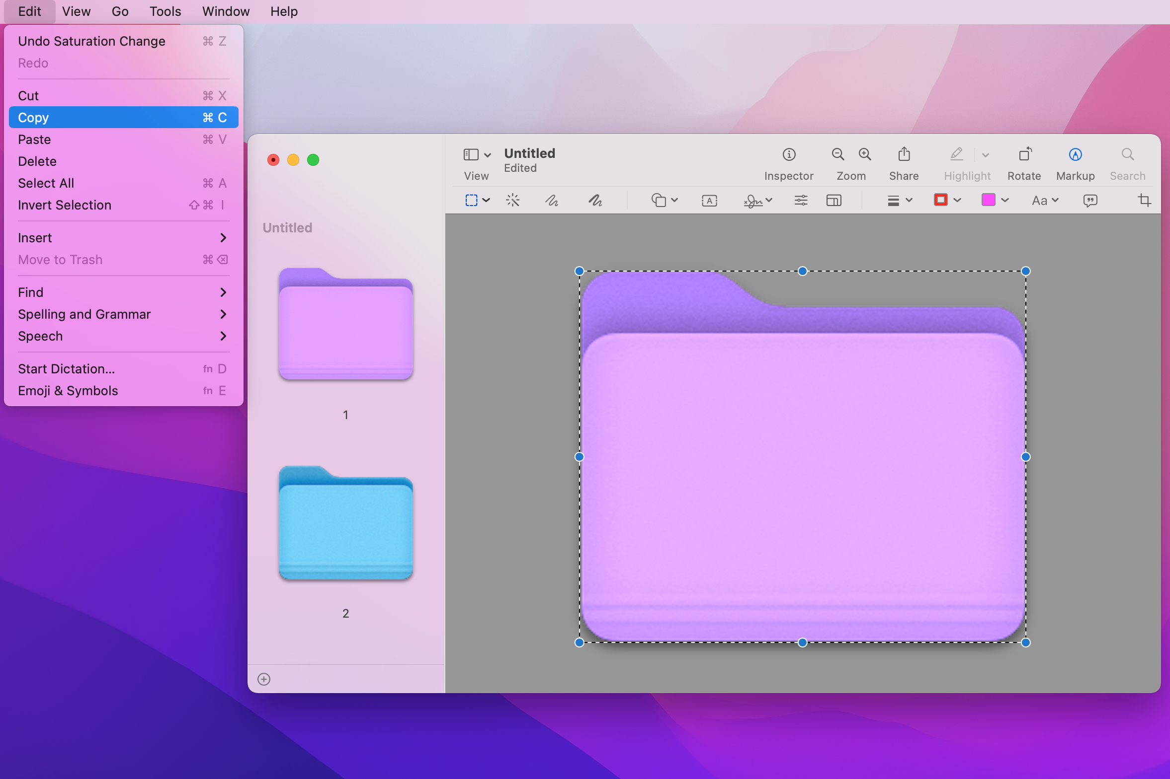 colored mac folder icons