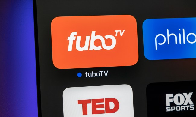 FuboTV app icon on Apple TV.