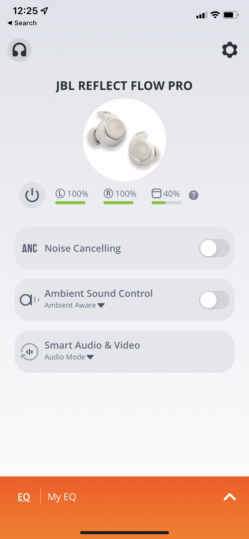 jbl reflect flow volume control