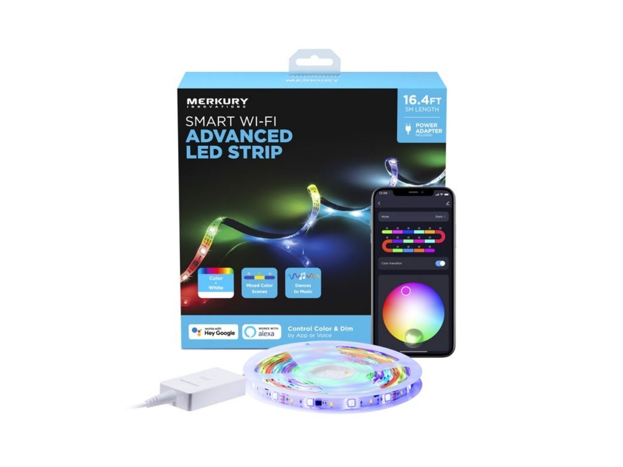 Merkury smart wifi led shop strip