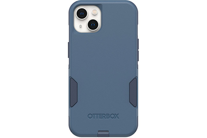 OtterBox Commuter Series Antimicrobial Case in blue for the iPhone 13.