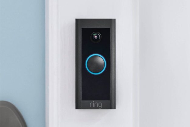 Ring Video Doorbell Wired + Chime, Doorbell Camera + Home Speaker Bundle