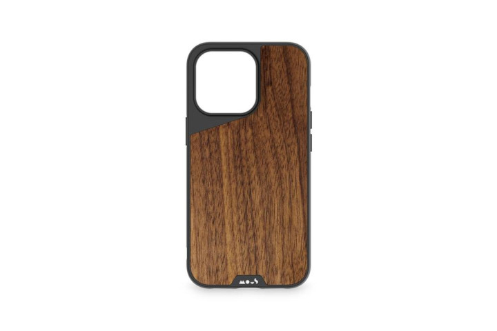 Mous Limitless 4.0 Case in Walnut for the iPhone 13 Mini.