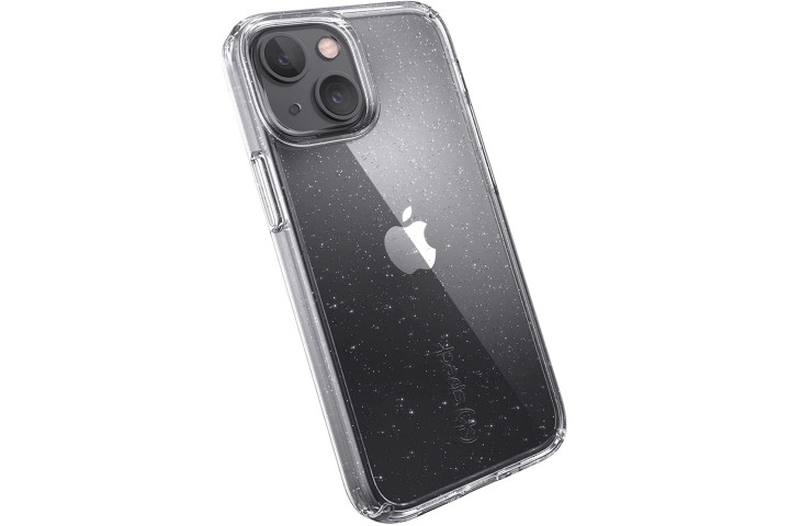 Speck Gemshell Glitter Clear Case for iPhone 13 Mini.