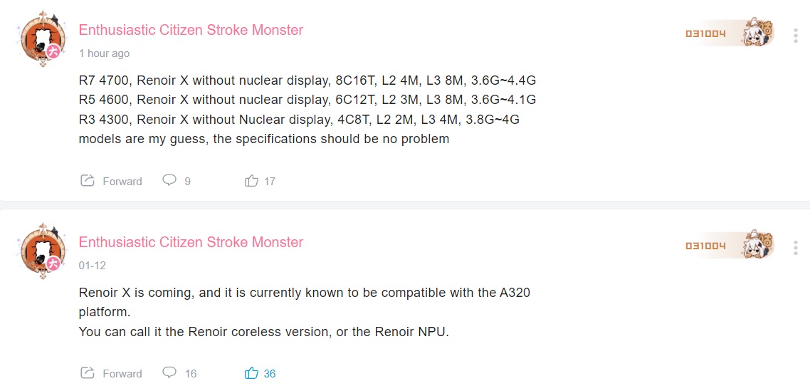 AMD Renoir X Ryzen 4000 may rival new Intel Alder Lake CPUs