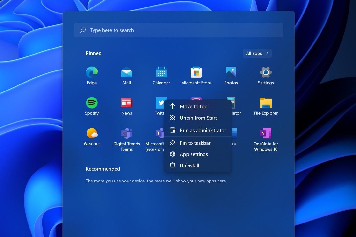 How to customize the Windows 11 Start Menu