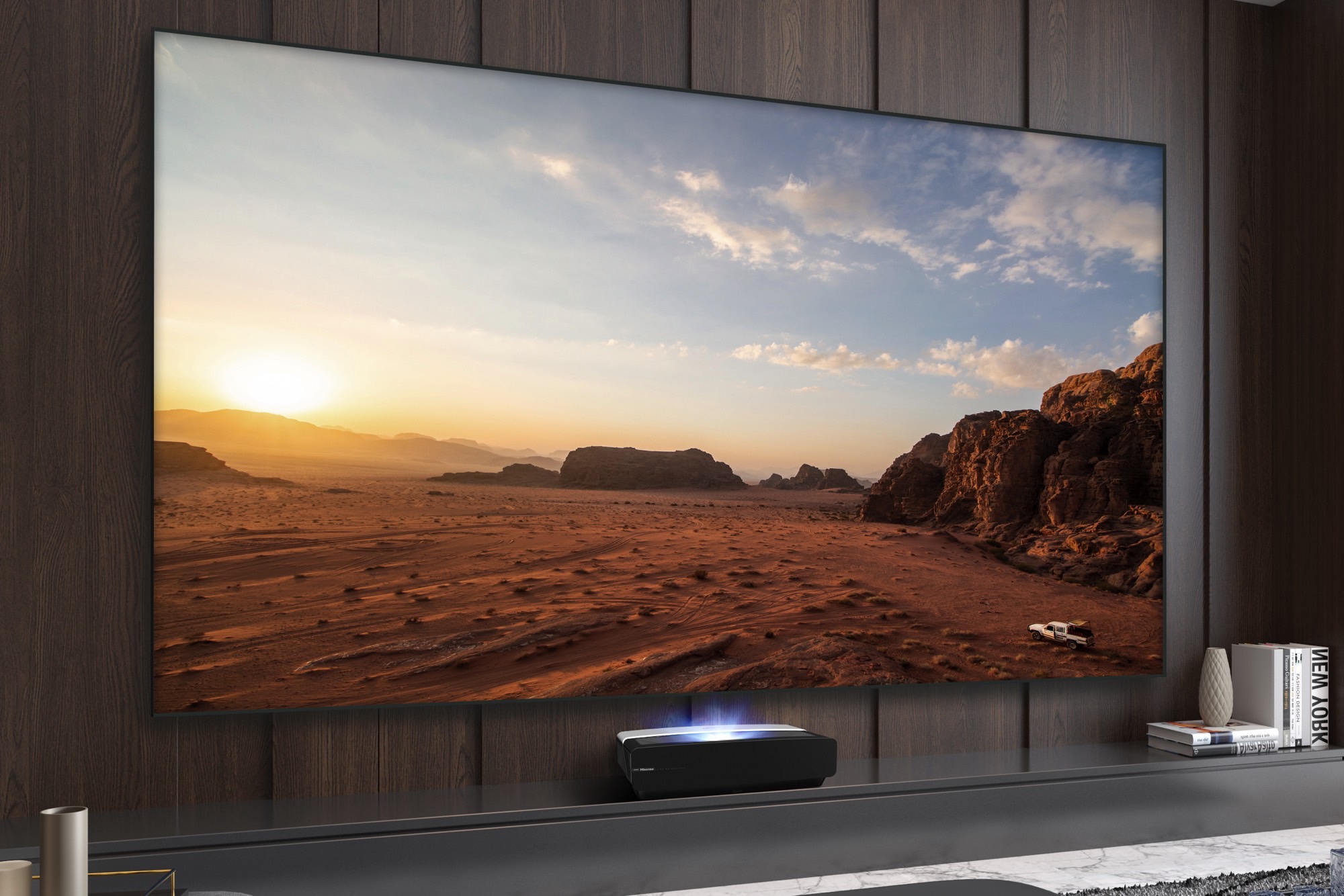 Huge 100-inch 4K Laser TV: 100 Inches for Less $$$, If you want to scale  your screen, you might want to consider a laser TV