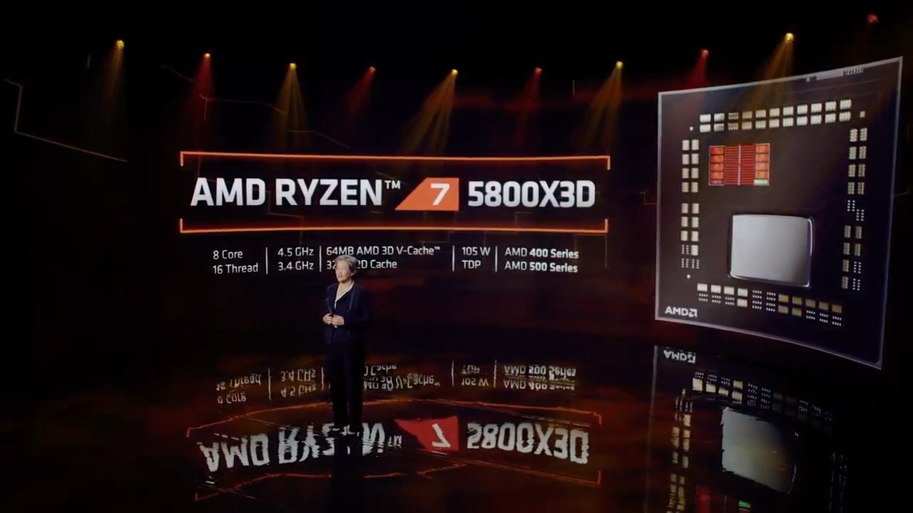 AMD Ryzen 7 5800X3D 8-core 16-thread Desktop Processor